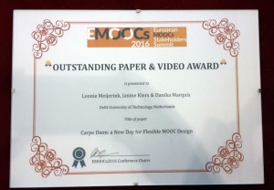 eMOOCs2016 award certificate